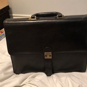 Leather briefcase